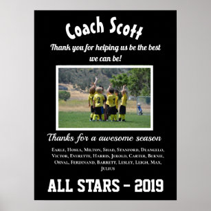 Awesome Soccer Coach Appreciation Gift Design Best Soccer Coach Ever |  Poster