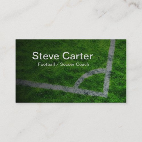 Football Soccer Coach or Player Grass Card