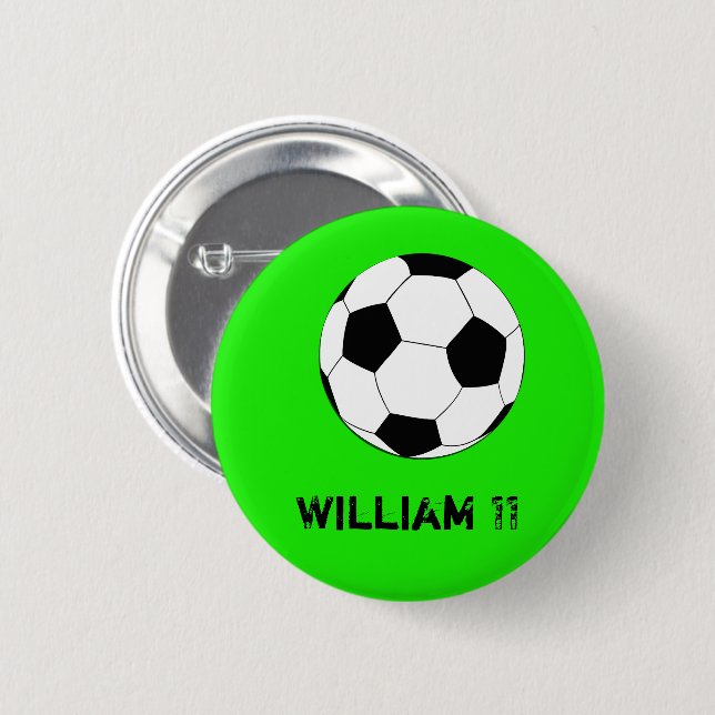 Football & Soccer Fans & Player name Button (Front & Back)