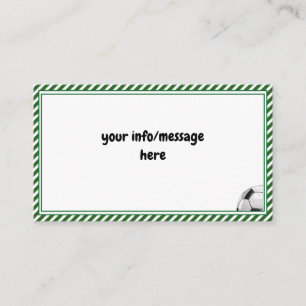 Football soccer game kids birthday enclosure card