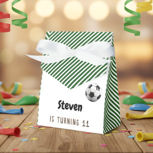 Football soccer game kids birthday favor boxes