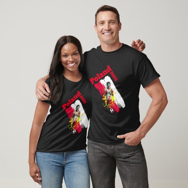 Football Soccer Goal Celebration Poland Flag 2025 T-Shirt (Unisex)
