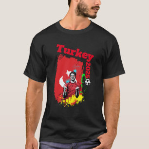 Football Soccer Goal Celebration Turkey Flag 2025 T-Shirt