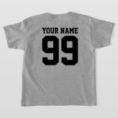 Girls Soccer Custom Team, Player, Number & Color T-Shirt