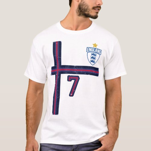 Football Soccer New Jersey Number 7 Premium  T_Shirt