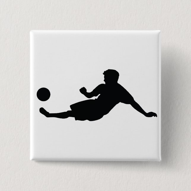 Football Soccer Pinback Button (Front)