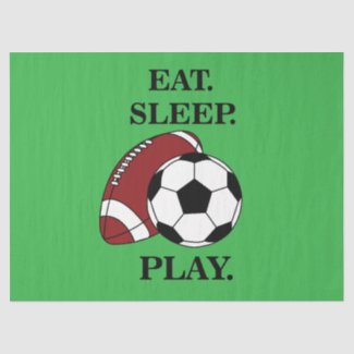 Football Soccer Player Coach Birthday Tissue Paper