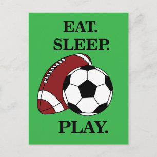 Football Soccer Player Coach Postcard
