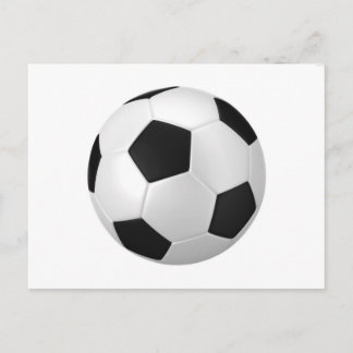 football soccer postcard