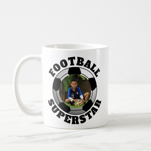 FootballSoccer Superstar Photo Coffee Mug