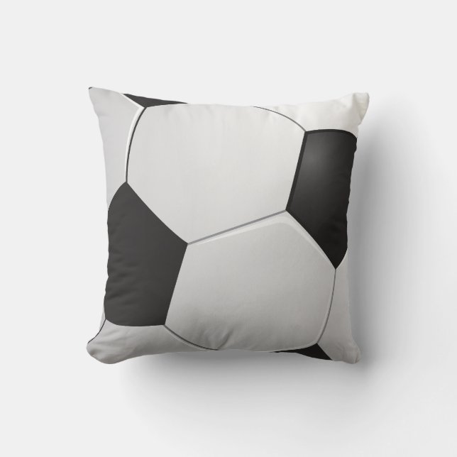 Football Soccer Throw Pillow (Front)