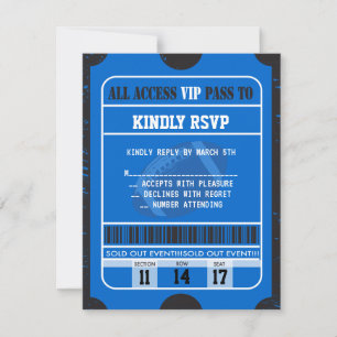 Football Splatter Bar Mitzvah RSVP Response Card