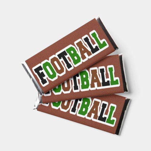 Football Sports Birthday Candy Bar Wrapper Favors