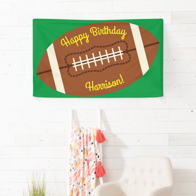 Football Sports Birthday Party Banner (Insitu)