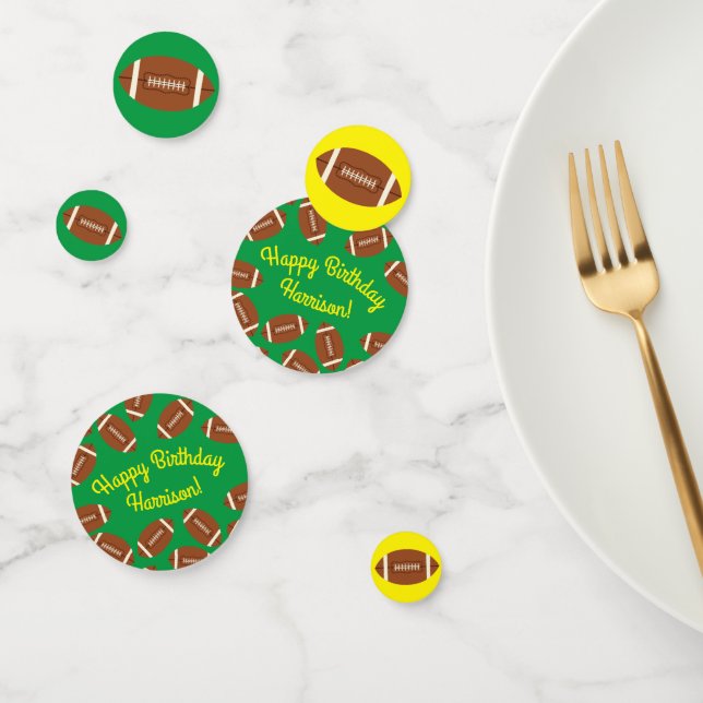 Football Sports Birthday Party Confetti (Group)