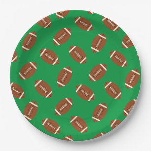Football Sports Birthday Party Paper Plates