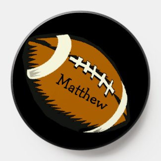 Football Sports Brown Black Smartphone PopSocket