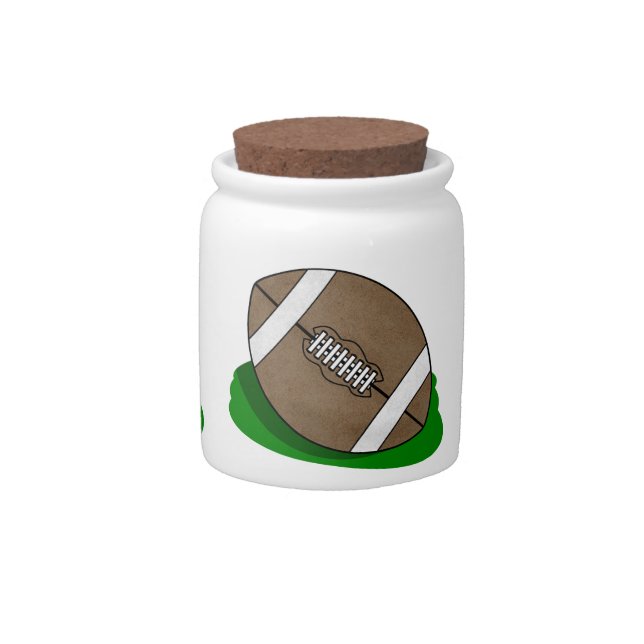 Football Sports Candy Jar (Front)