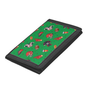 Football Sports Equipment, Food and Drink Tri-fold Wallet