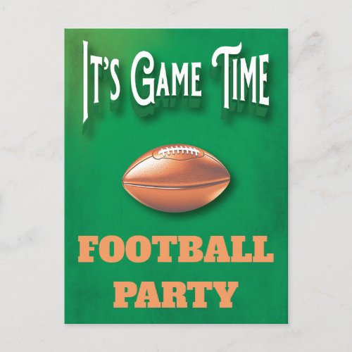 Football Sports Game Party Invitation Postcard