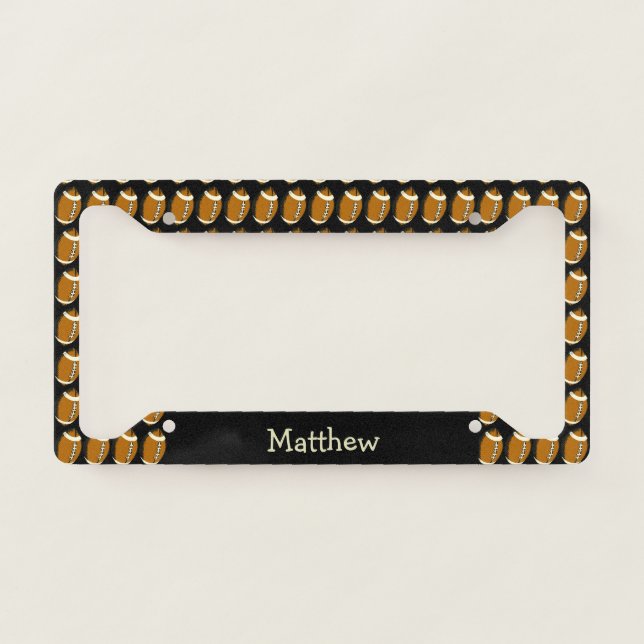 Football Sports License Plate Frame (Front)