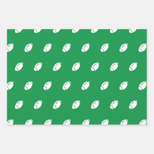 Football Sports Lover Football Fan Gift Pattern Wrapping Paper Sheets