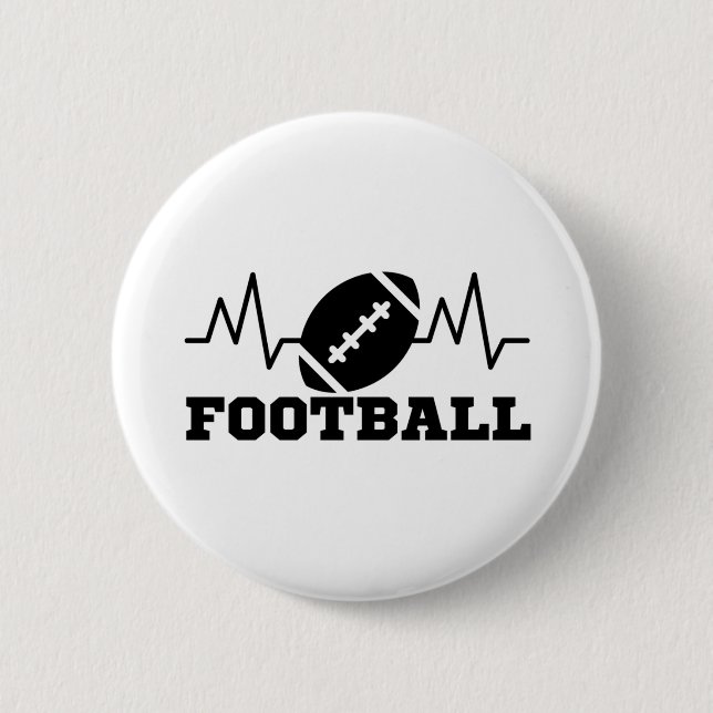 Football  sports Olympics Button (Front)