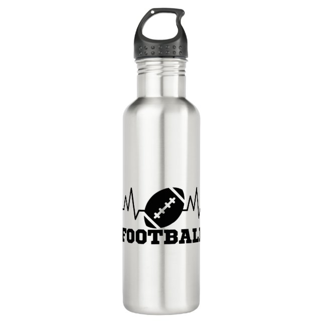 Football  sports Olympics Stainless Steel Water Bottle (Front)