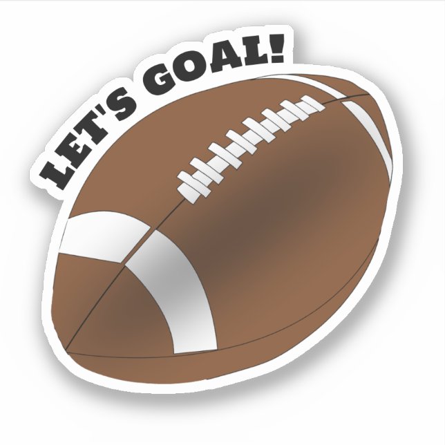 Football Sports Sticker (Front)