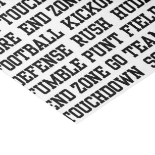 Football sports word art party tissue tissue paper