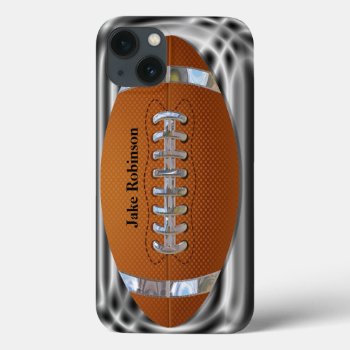 Football Sportsman Monogram Iphone 13 Case by LiquidEyes at Zazzle