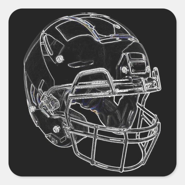 Football Square Sticker (Front)