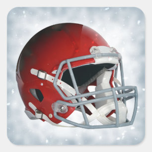 Football Square Sticker