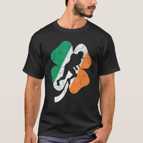 Football St Patricks Day  Shamrock Ireland Irish  T_Shirt