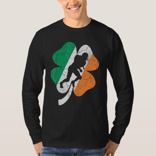 Football St Patricks Day  Shamrock Ireland Irish  T_Shirt