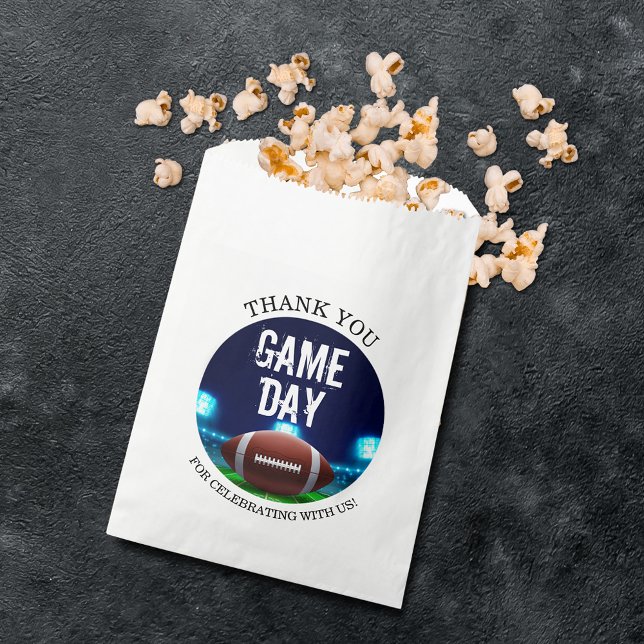 Football Stadium Favor Bag (Football stadium treat paper favor bags)