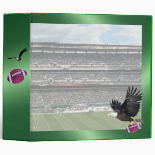 Football Stadium Green Binder