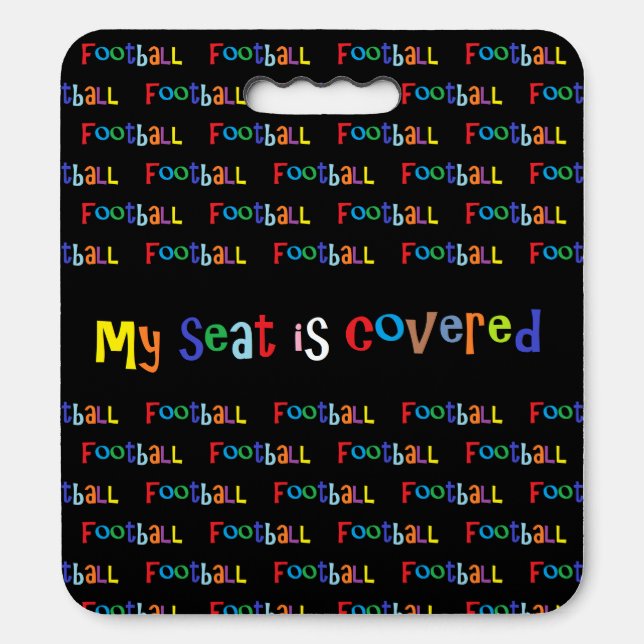football stadium seat cushion by dalDesignNZ (Front Vertical)
