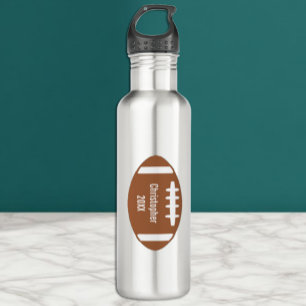 Football Stainless Steel Water Bottle