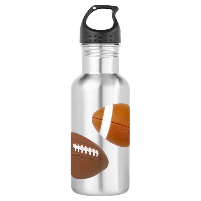 Football Stainless Steel Water Bottle (Front)