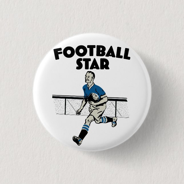 Football Star Button (Front)