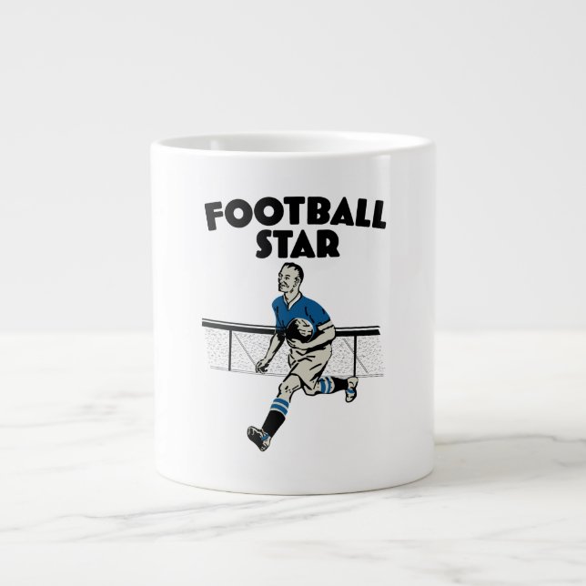 Football Star Giant Coffee Mug (Front)