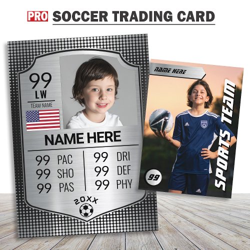Football Stats Shield Card Soccer Trading Cards