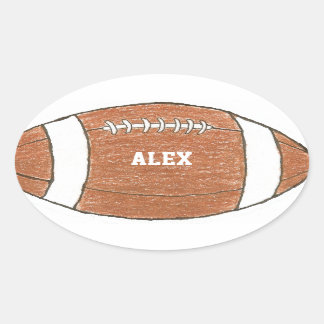 Football sticker with name