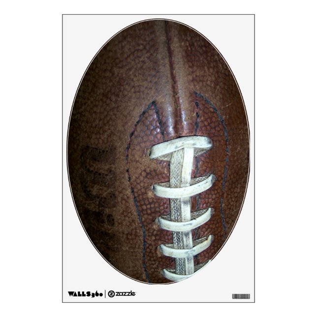 Football Stitches Wall Sticker (Front)