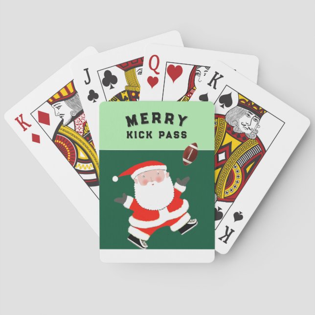 Football Stocking Stuffers Poker Cards (Back)