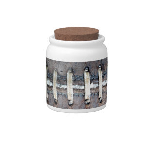 Football Strings horizontal Candy Jar