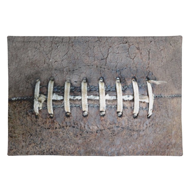 Football Strings horizontal Cloth Placemat (Front)