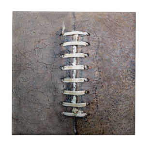 Football Strings vertical Ceramic Tile