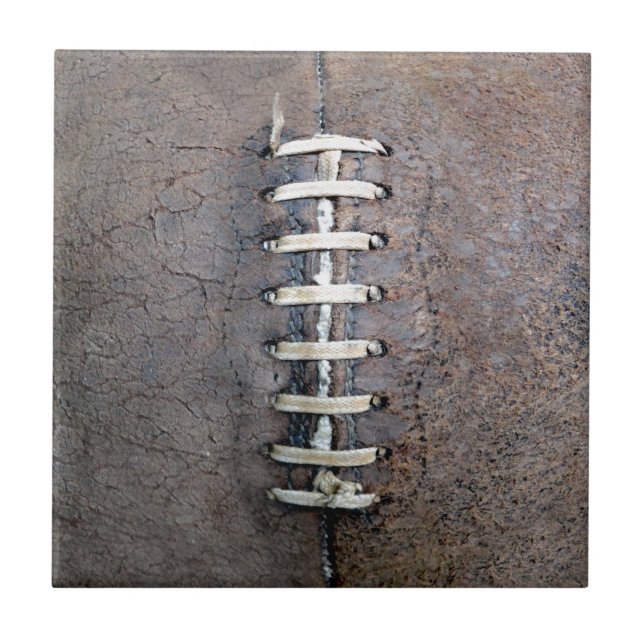 Football Strings vertical Ceramic Tile (Front)